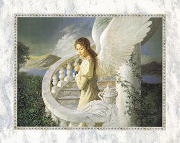 Aniołek na schodach